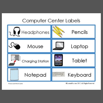 Computer Center Labels