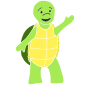 Happy Turtle Stencil