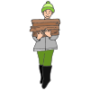 He+is+carrying+the+wood. Picture