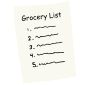Grocery List Stencil