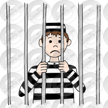 Jail Picture for Classroom / Therapy Use - Great Jail Clipart