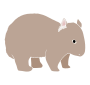Wombat Stencil