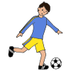 Boy+kicking+ball Picture