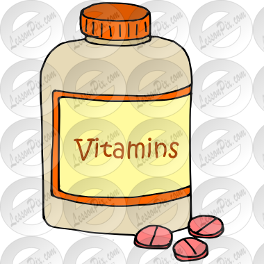 Vitamins Picture for Classroom / Therapy Use - Great Vitamins Clipart