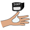 Put+soap+on+your+hand. Picture