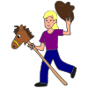 The+girl+is+galloping+on+the+horse. Picture