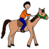 He+is+riding+a+horse. Picture