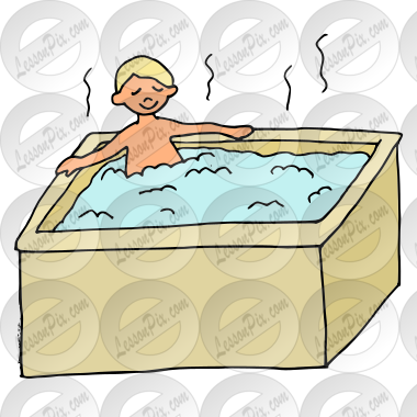 Hot Tub Picture for Classroom / Therapy Use - Great Hot Tub Clipart