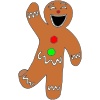 Excited Gingerbread Man Picture