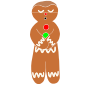 Calm Gingerbread Man Stencil