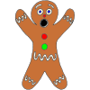 Surprised Gingerbread Man Picture