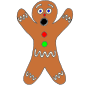 Surprised Gingerbread Man Picture