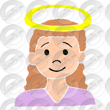 Halo Stencil for Classroom / Therapy Use - Great Halo Clipart