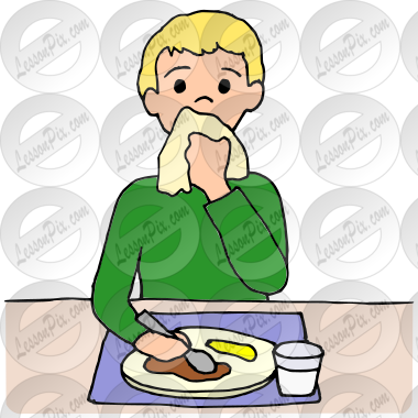 Napkin Picture for Classroom / Therapy Use - Great Napkin Clipart
