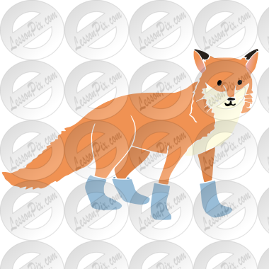 Fox in Socks Stencil
