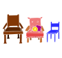 3 Chairs Stencil