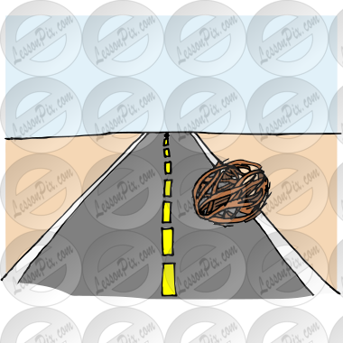 Tumbleweed Picture for Classroom / Therapy Use - Great Tumbleweed Clipart