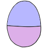 This+Egg+is+half+purple+and+half+pink Picture