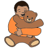 %22I+hug+my+teddy+bear.%22 Picture