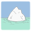 Penguin++is++%0D%0Aon++the++iceberg. Picture