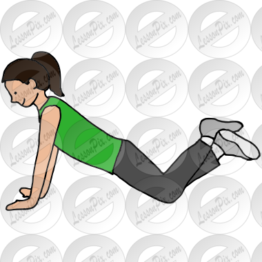 Push up Picture for Classroom / Therapy Use - Great Push up Clipart