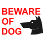 Beware of Dog Stencil