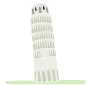 Leaning Tower of Pisa Stencil