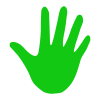 Green+Hand Stencil