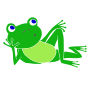 Lazy Frog Stencil