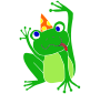 Silly Frog Stencil