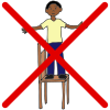 Do+not+standing+on+chairs.++Sit+down. Picture