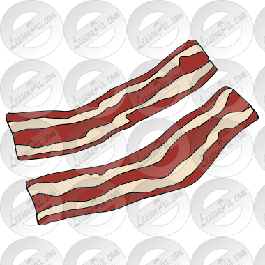 Bacon Picture for Classroom / Therapy Use - Great Bacon Clipart