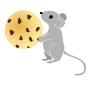 Mouse with a Cookie Stencil
