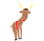 Shy Reindeer Stencil