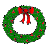 A+round+wreath+is+on+our+front+door. Picture