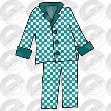 Pajamas Picture for Classroom / Therapy Use - Great Pajamas Clipart