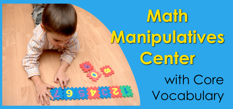 Math Center with Core Vocabulary