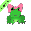 frog+pink+bow Picture