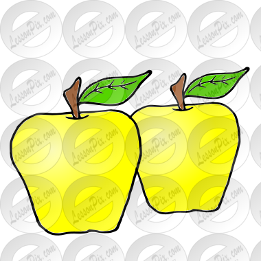 2 yellow apples Picture