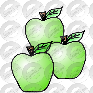 3 green apples Picture