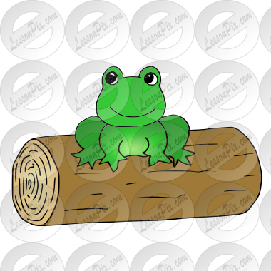 frog on log Picture