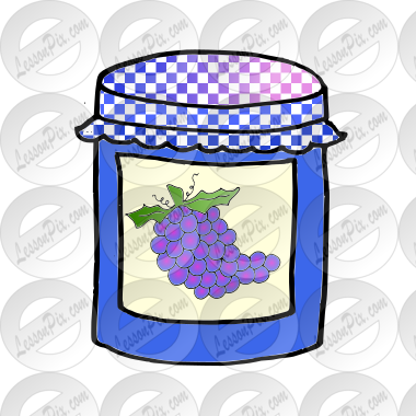 Jelly Picture for Classroom / Therapy Use - Great Jelly Clipart