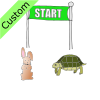 Tortoise+and+Hare+start+the+race. Picture