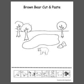 Brown Bear Cut & Paste