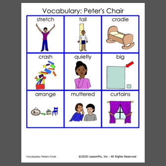 Vocabulary: Peter's Chair