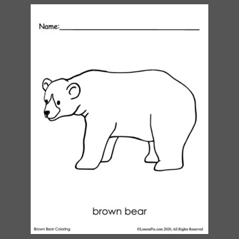 bear snores on coloring pages