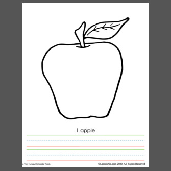 the very hungry caterpillar apple