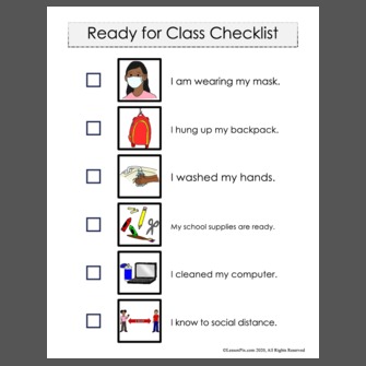 Ready For Class Checklist