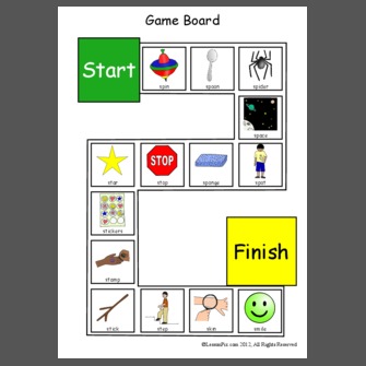 S Blends Game Board