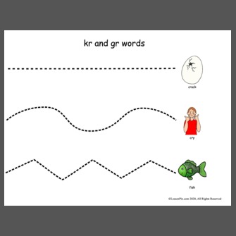kr and gr words